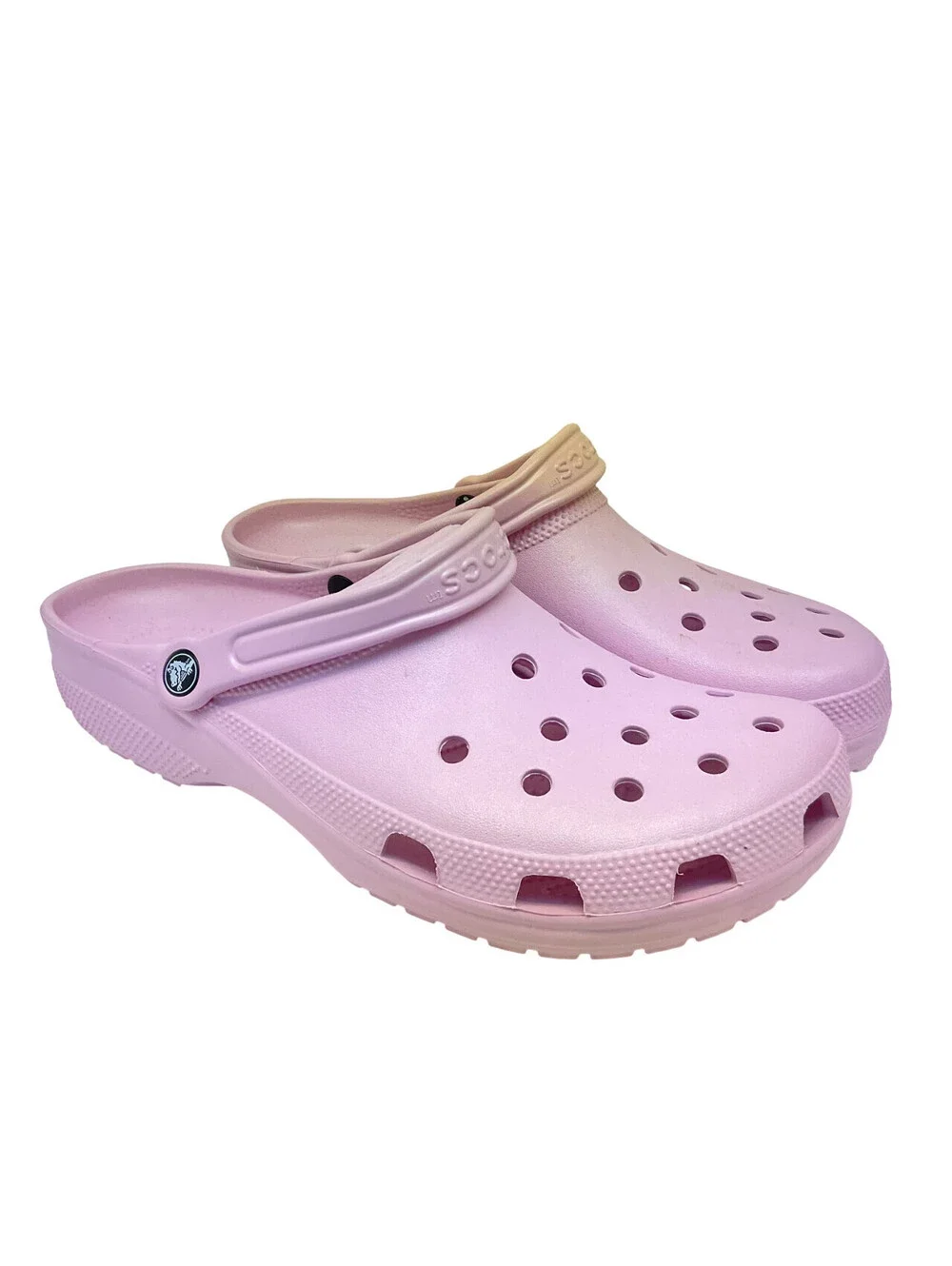 Crocs Men's Slip-On Classic Clog Sandals Light Pink Size 13M
